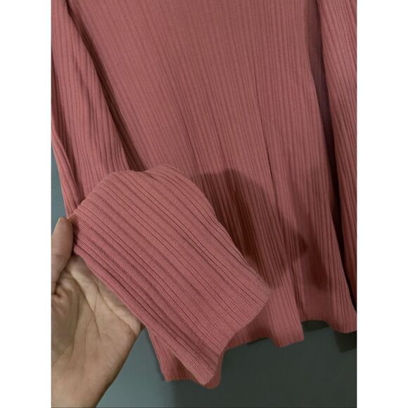Croft & Barrow Pink Ribbed Turtleneck Button Sweater Size XL NWOT - Picture 3 of 6